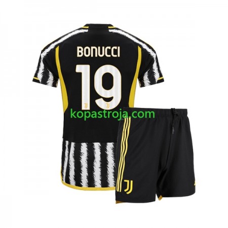 Billiga Fotbollströjor Juventus Leonardo Bonucci 19 Barn Hemma tröja 2023/24 Kortärmad